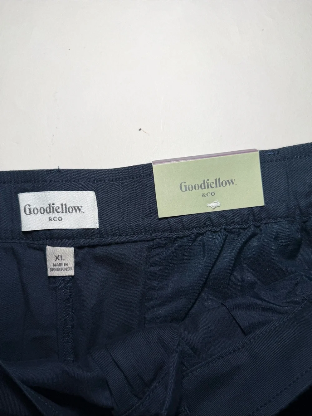 Goodfellow & Co Navy Flat-Front Cotton Shorts
